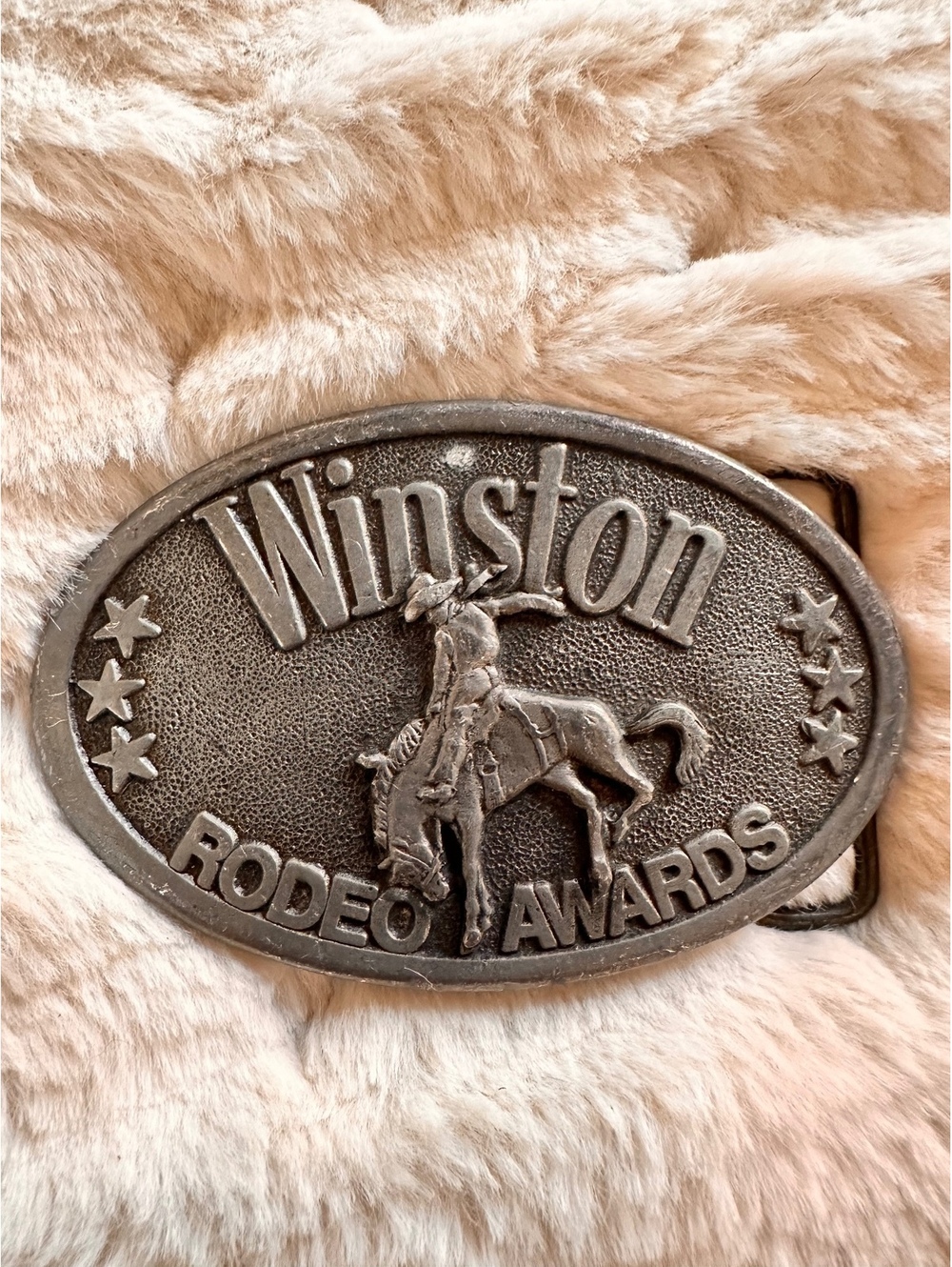Vintage Winston Rodeo Awards oval belt buckle